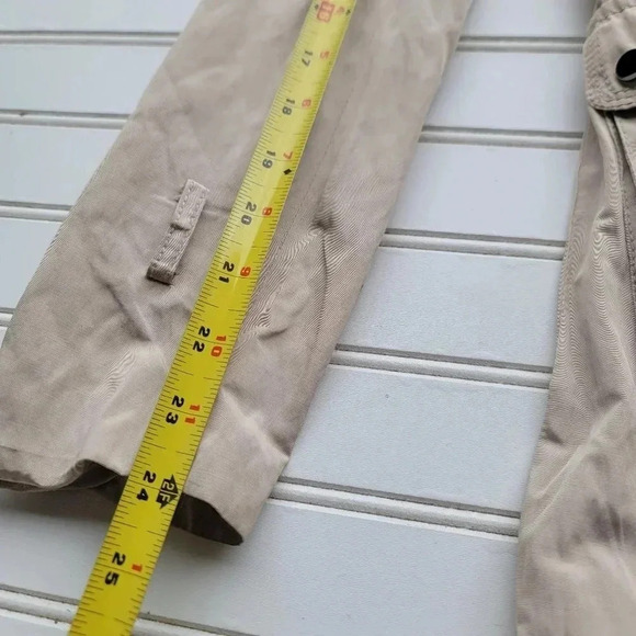 Zara Women Utility Jacket Pockets Belted Pockets Beige Jacket Coat Sz XS - Picture 12 of 16